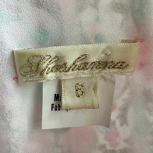 Shoshanna Avila Optic Floral Silk Mini Dress Size 6 - Picture 7 of 8